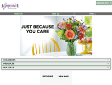 Tablet Screenshot of grapevinesflowergarden.com